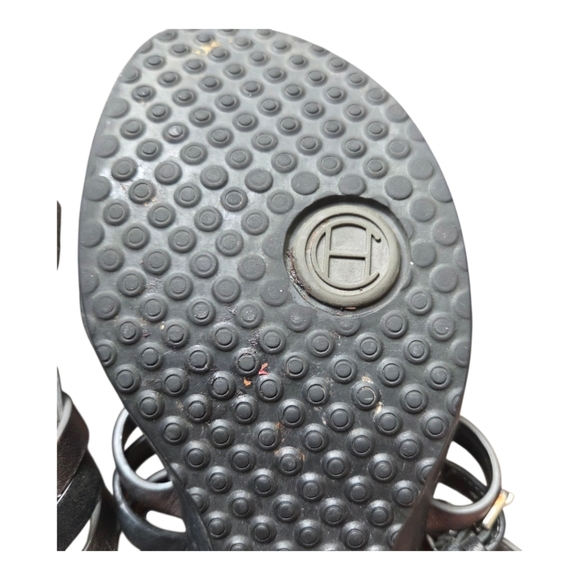 Cole Haan/ Nike Air Women's Silver and Black Sandals Size 7 - Picture 4 of 7